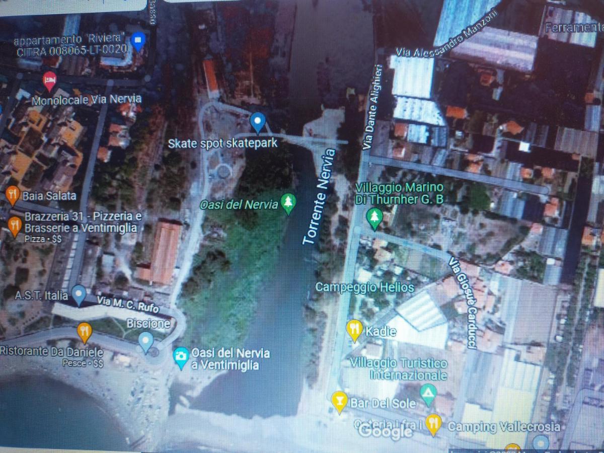 Appartamento Riviera Trilocale Wifi E Parcheggio Privato Ventimiglia Eksteriør bilde
